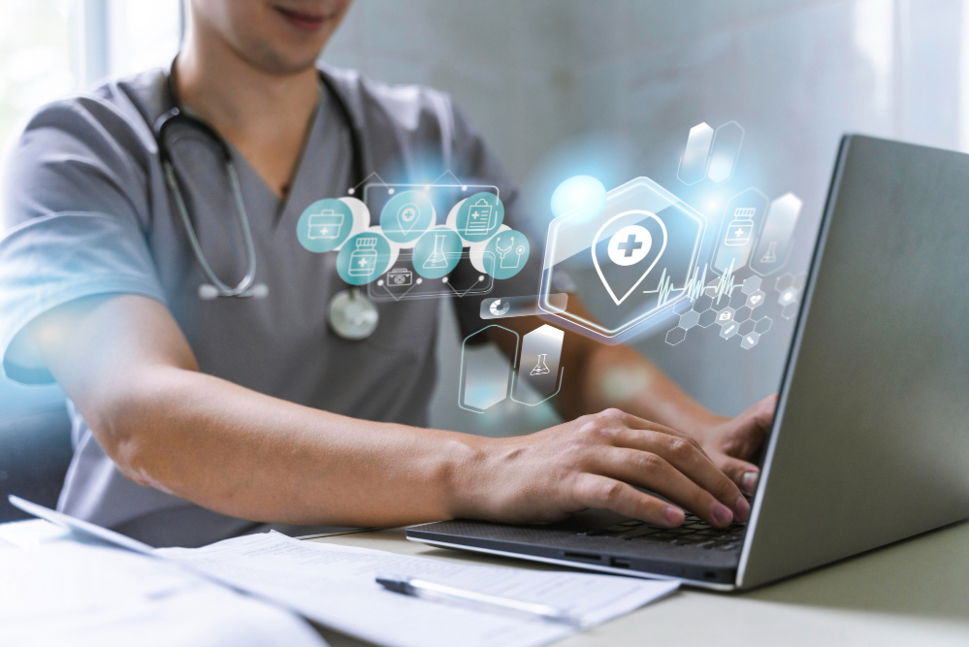 Doctor on a Laptop